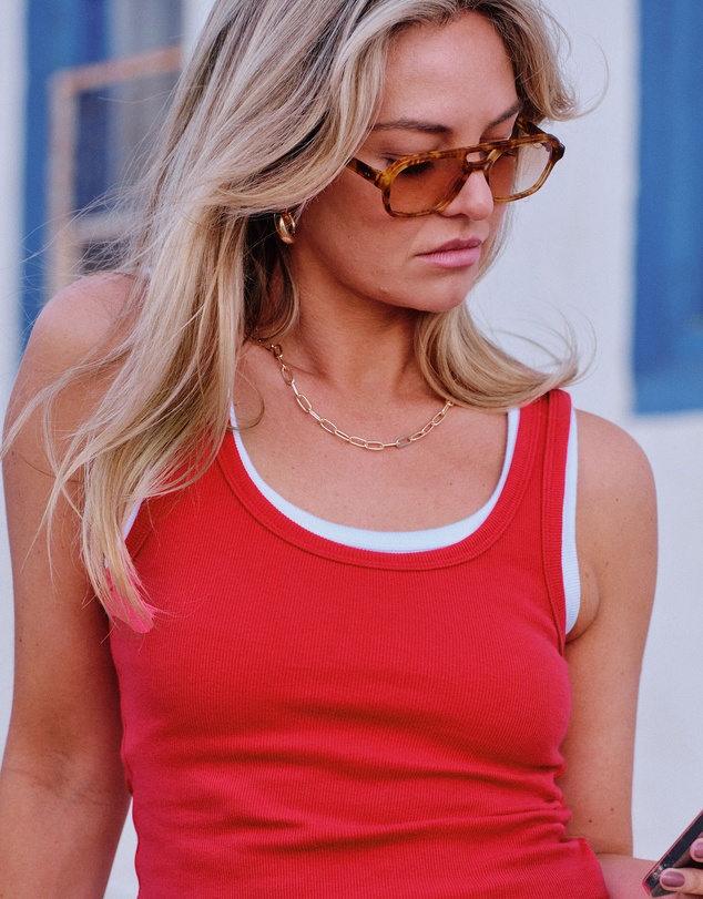 Ceres Life - Skylar Layered Rib Tank