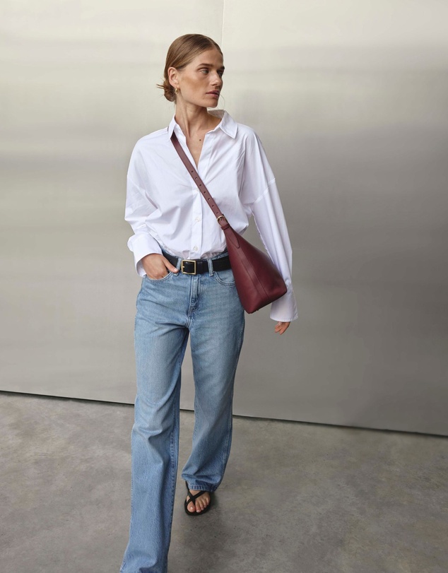 VESTIRSI - Harper Bordeaux Leather Hobo