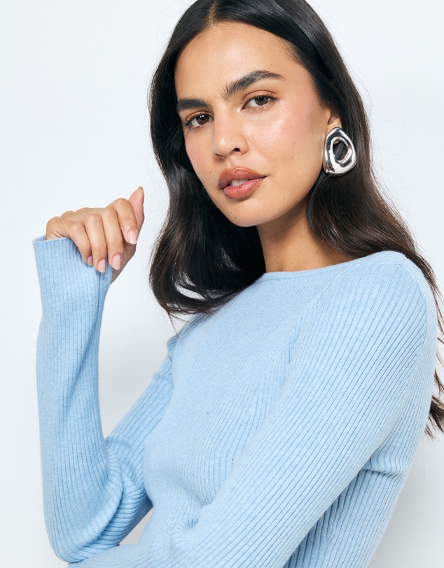 AERE - Eden Cashmere Blend Boat Neck Top