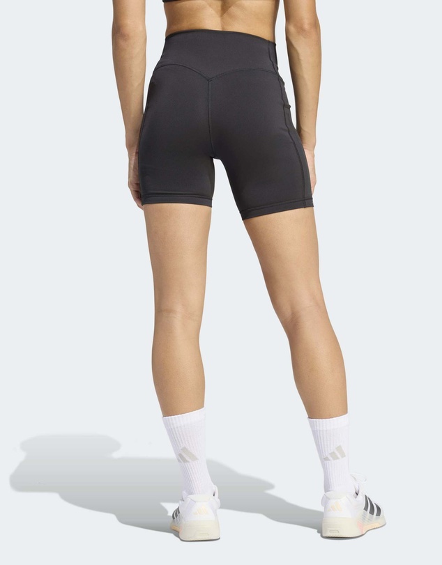adidas Performance - Optime Workout 3-Stripes Short Leggings Womens