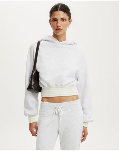 Light Grey Marle & Stripe