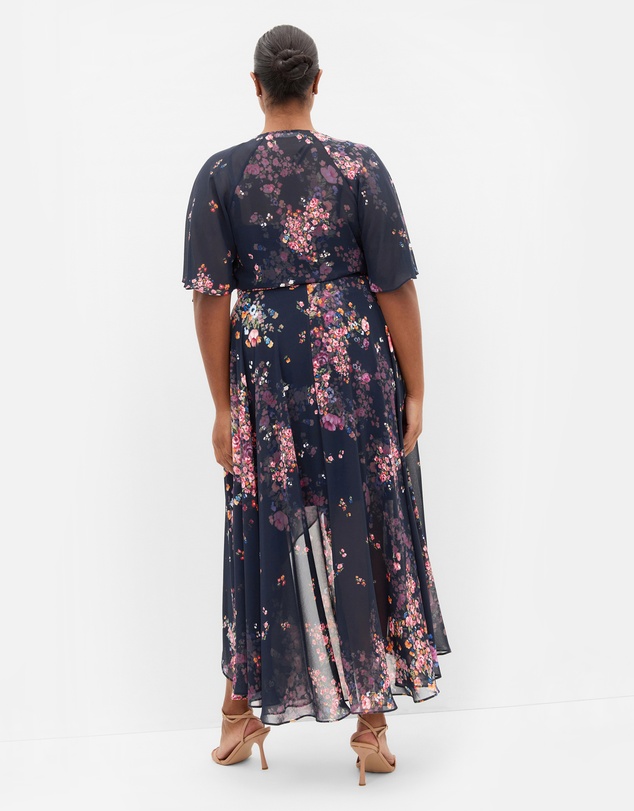 City Chic - Lovers Lane Print Dress