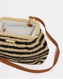 Seafolly - Raffia Stripe Pouch Bag