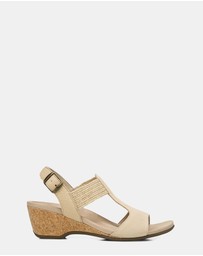 Vionic - Kaytie Wedge Sandal - Semolina