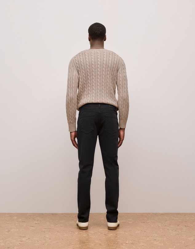 Trenery - Organically Grown Cotton Modern Slim Black Wash Jean in Black