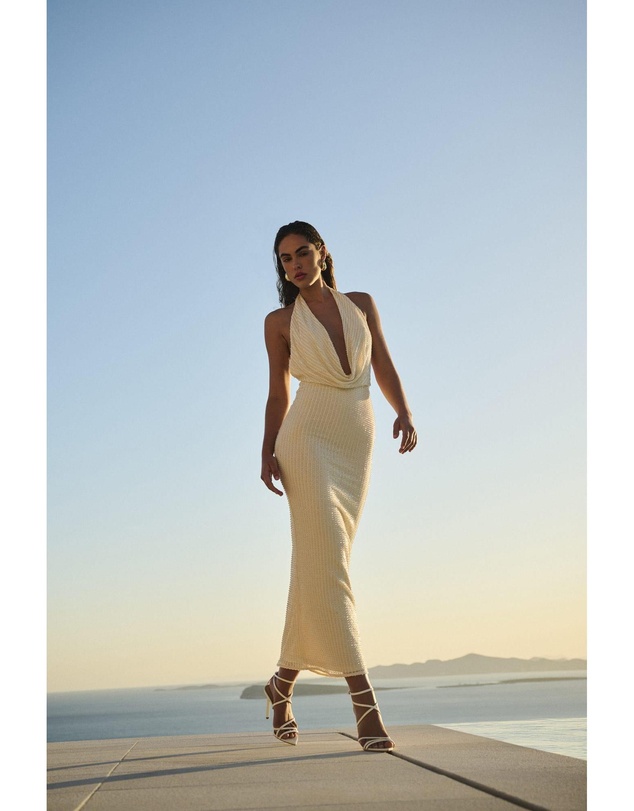 Bardot - Nola Sequin Cowl Maxi Dress