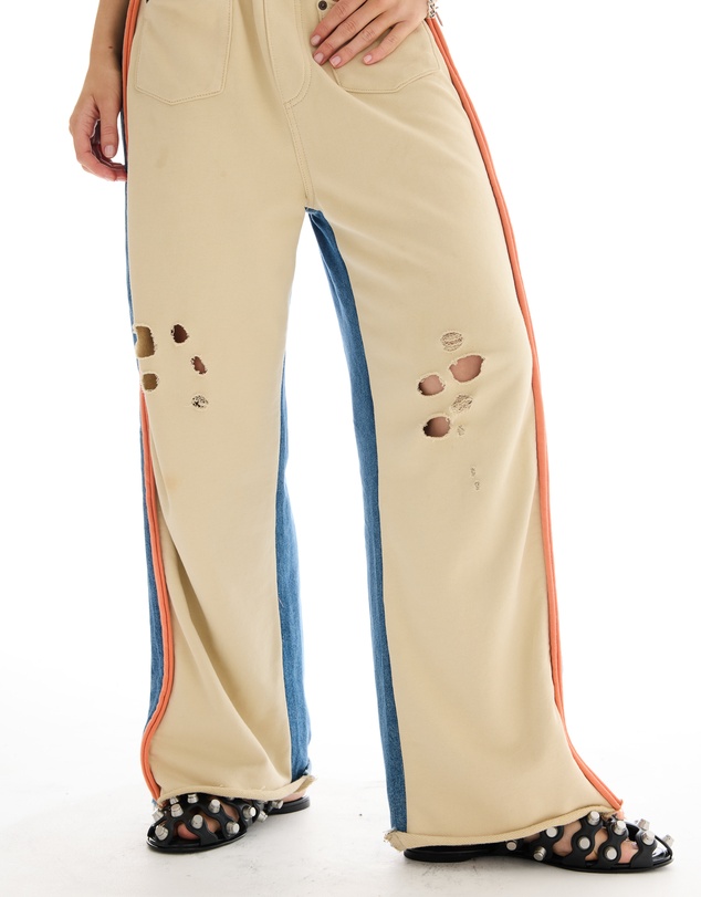 THE TALES - The Tales Denim Patched Sweat Jeans
