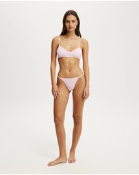 Cotton On Body - Cotton Pointelle Bralette/Tanga G String Set
