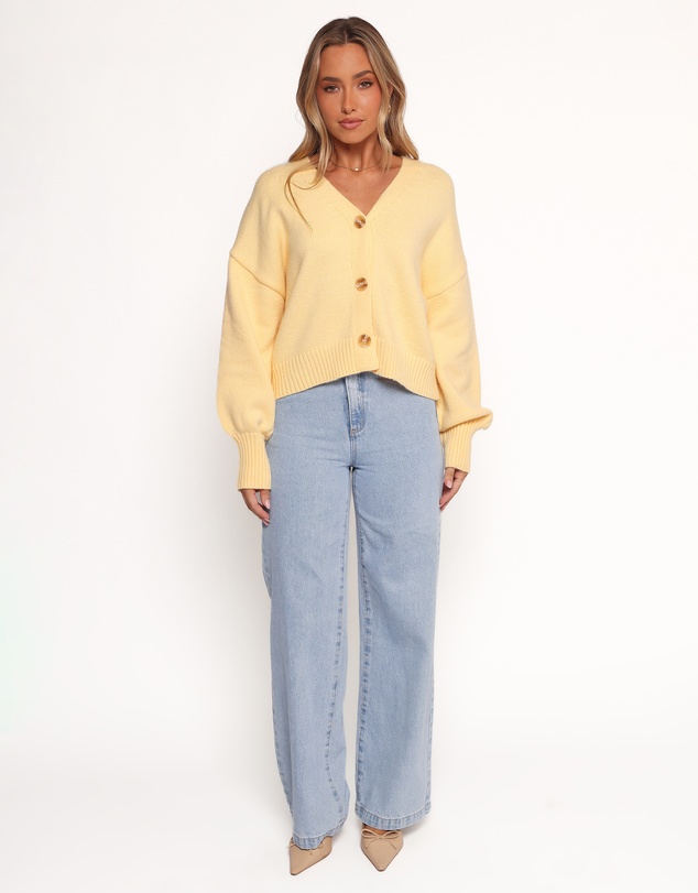 Petal & Pup - Isabel Button Front Cardigan - Yellow