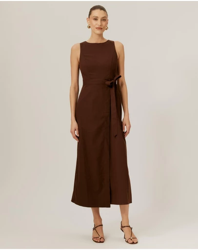 Tussah - Tie Midi Dress
