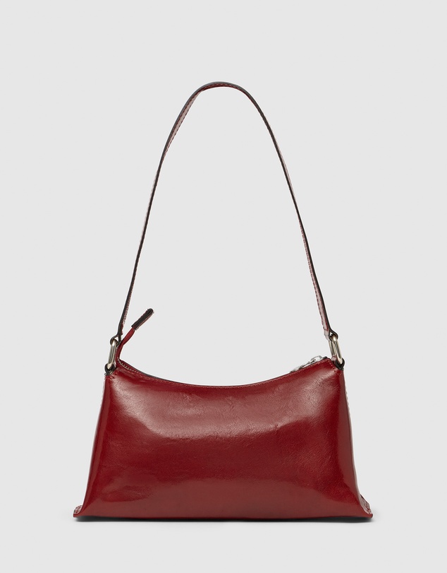 Florence - The Laura Red Leather Shoulder Bag