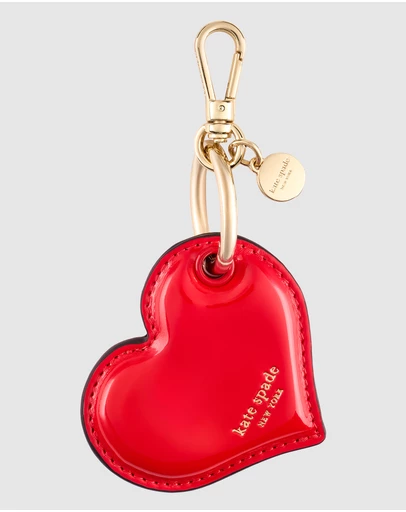 Kate Spade - Kate Spade Heart Charm Keychain for AirTag