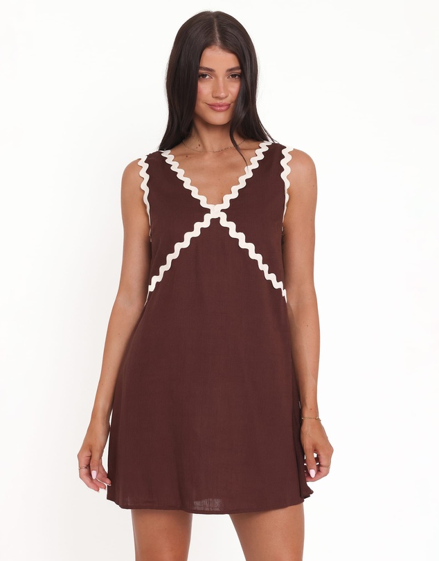 Petal & Pup - Lark Mini Dress - Brown