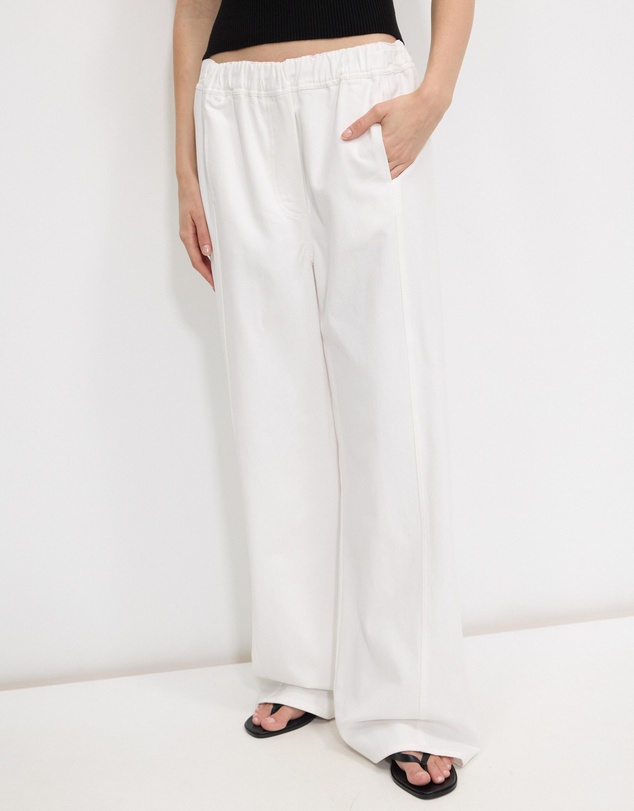 Calli - Matt Cotton Twill Pants