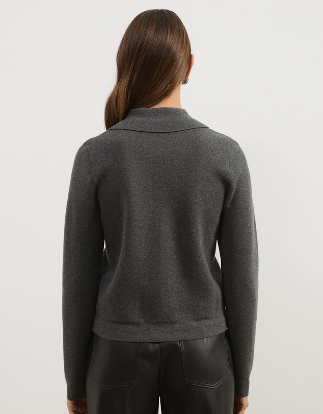 Atmos&Here - Delilah Long Sleeve Double Ended Zipper Knit Jacket