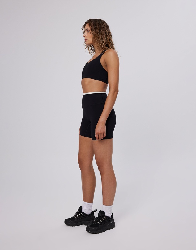 Upstate - Air Sculpt 6inch Contrast Bike Short - Black
