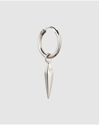 Kuzzoi - ICONIC EXCLUSIVE - Earrings Men Single Hoop 925 Sterling Silver