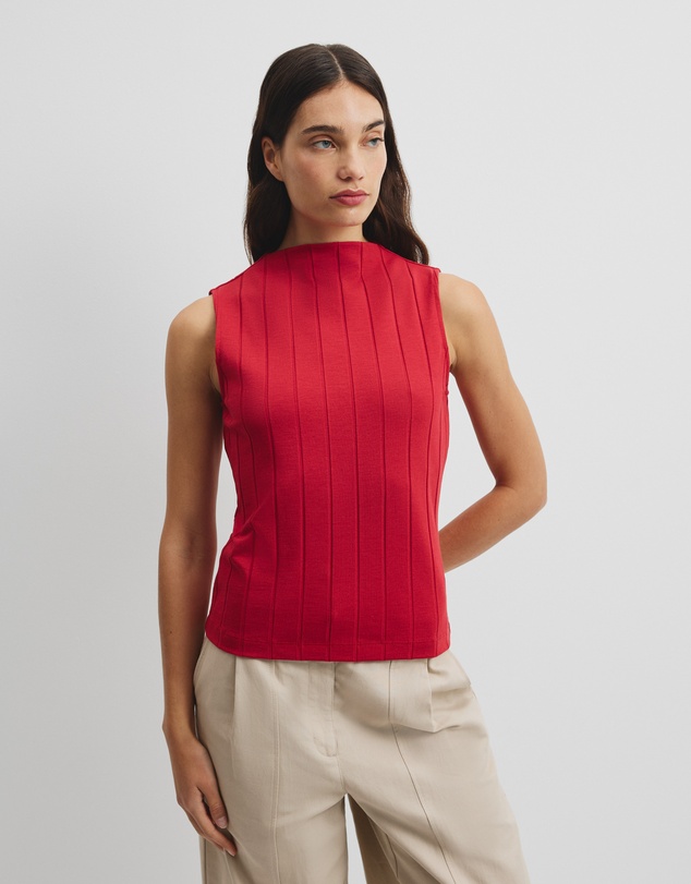 Country Road - Mock Neck Rib Tank