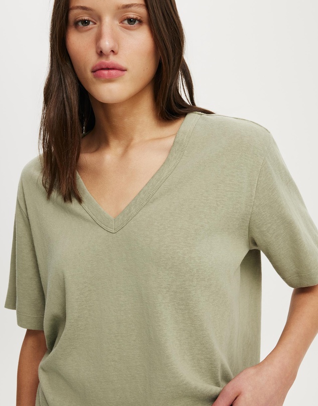 Cotton On - The Slub V Neck Tee