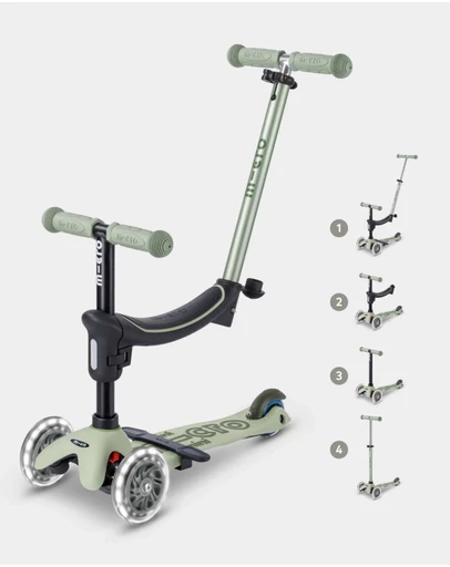 Micro Scooters - Micro Mini2Grow Deluxe All-In-One Scooter LED