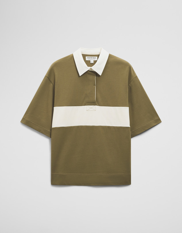 Country Road - Australian Cotton Short Sleeve Workwear Block Rugby Polo