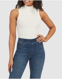 Spanx - Suit Yourself-Ribbed Mock Neck Bodysuit