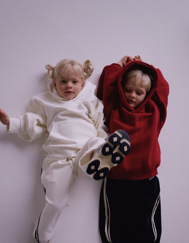 SSAINT - Kids Tonal Hoodie Cherry