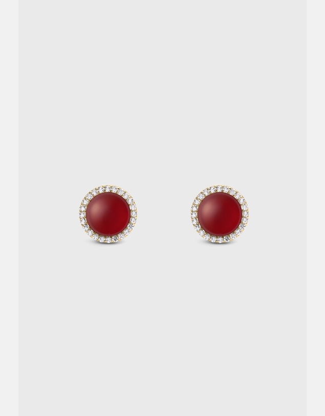 Daniel Wellington - Audrey Earrings Red Agathe