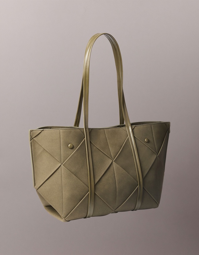 Calvin Klein - Woven Sueded Carryall Bag