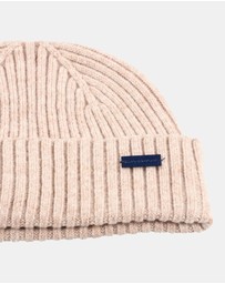 Henry Bucks - HENRY BUCKS Merino Wool Beanie BEIGE