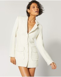 Winona - Ophir Trimmed Blazer Dress 