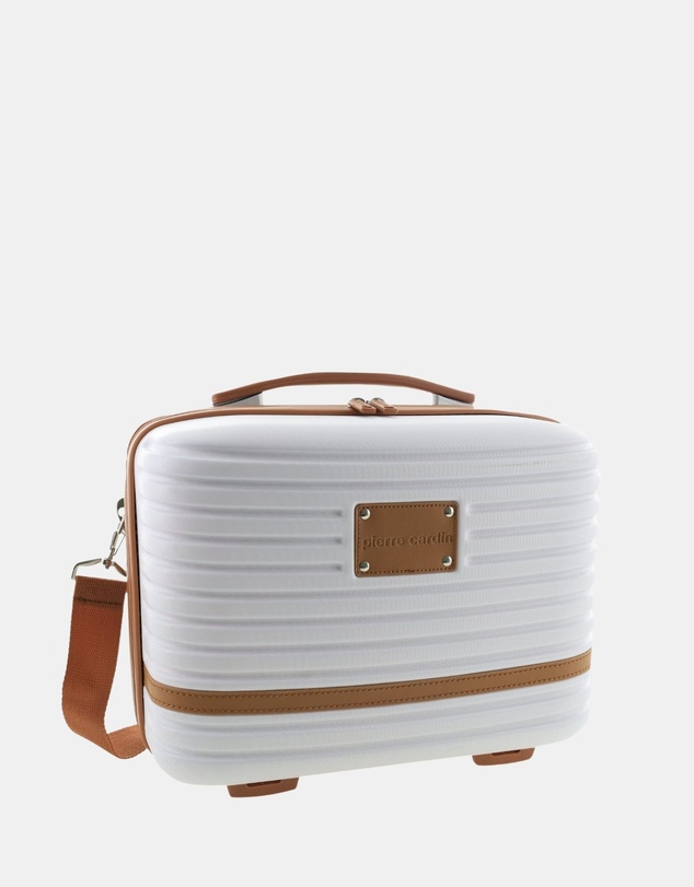 Pierre Cardin - Pierre Cardin Classique Cabin White Hard Shell with Mini Beauty Case Set