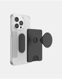 PopSockets - PopWallet+ MagSafe Phone Grip Wallet Card Holder  + Magnetic Adapter Ring