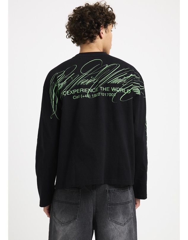 Black Noise White Rain - Charm Long Sleeve Shirt