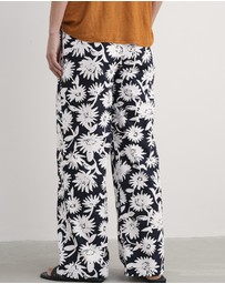 Seasalt - Seasalt Cornwall Navy Poolfield Organic Cotton Printed Trousers