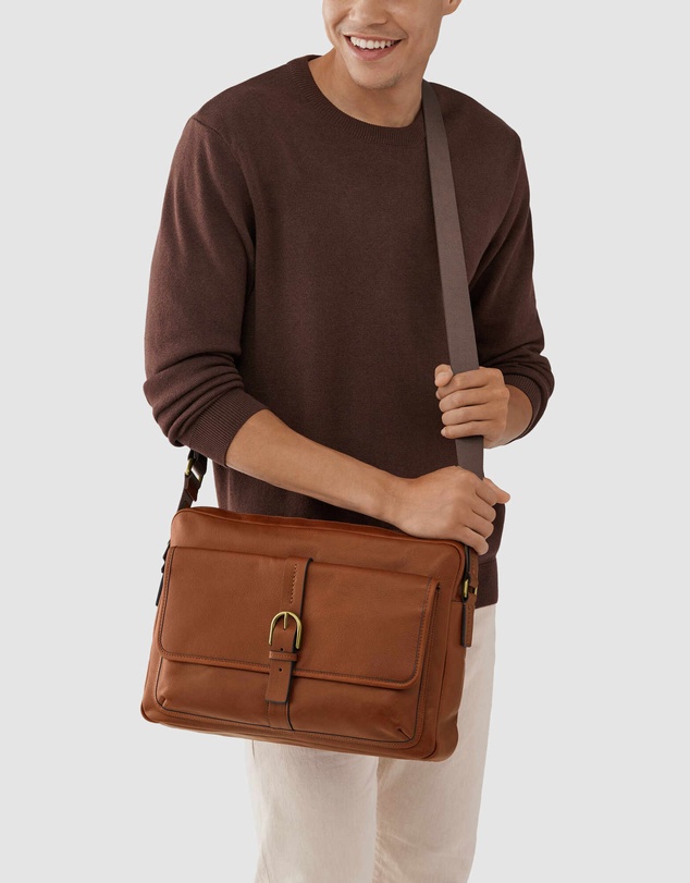 Fossil - Fossil Camden Brown Messenger MBG9602210
