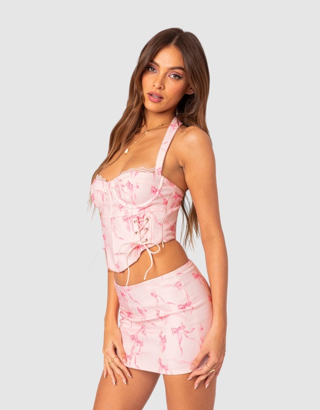 EDIKTED - Makayla Printed Corset