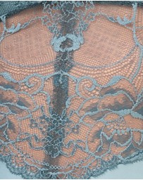 Oh!Zuza - V Neck Sheer Floral Lace Bodysuit