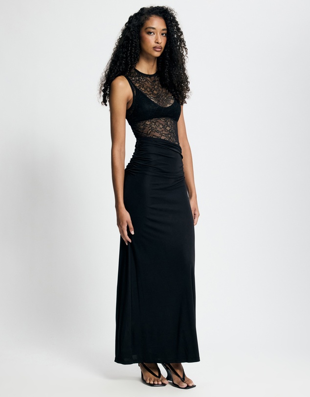 Lover - Odette Lace Contrast Maxi Dress