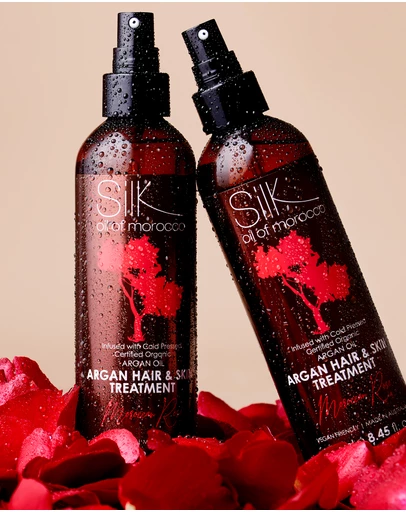 Silk Oil of Morocco - Argan Hair and Skin Treatment - Moroccan Rose - 125ml