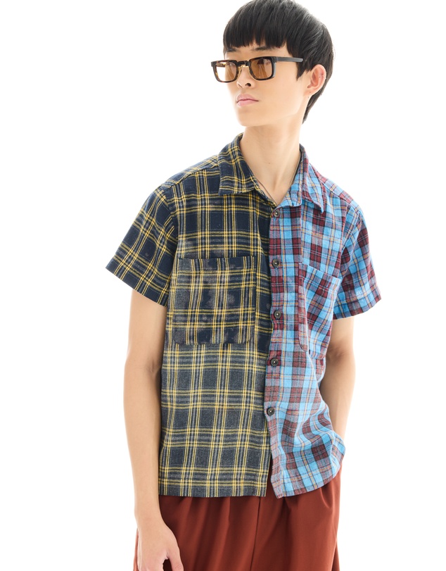 THE TALES - The Tales Half n Half Flannel Camp Shirt