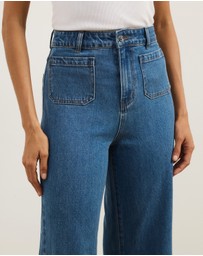 Atmos&Here - Luella High Rise Crop Flare Jeans