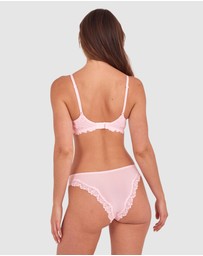 Bras N Things - NKD Push Up Wirefree Bra - Pink