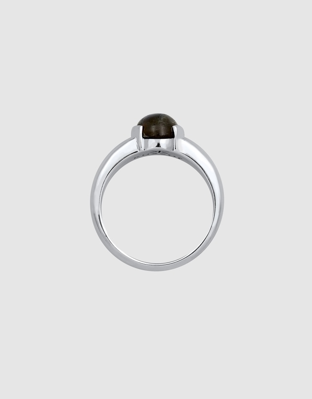 Kuzzoi - ICONIC EXCLUSIVE - Signet Ring with Labradorite in 925 Sterling Silver
