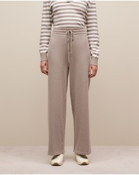 Trenery - Cotton Cashmere Knit Pant in Cinder