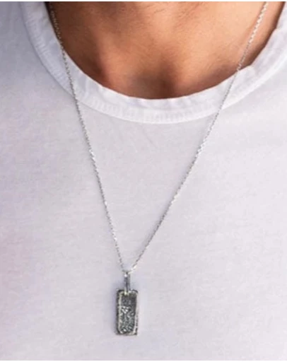 Buck Palmer - Hollow Tag Necklace