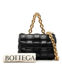 Pre-Loved by Azura Reborn - Pre-Loved Nappa Intrecciato Padded Chain Cassette Satchel