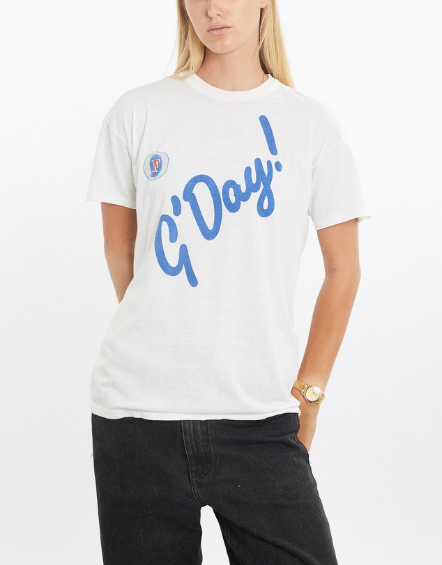 Vintage by The Real Deal - Pre Loved - Vintage 80s Fosters Beer 'G'Day!' Tee