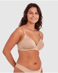 Bras N Things - Inner Essence Contour Plunge Wirefree Bra - Nude 2