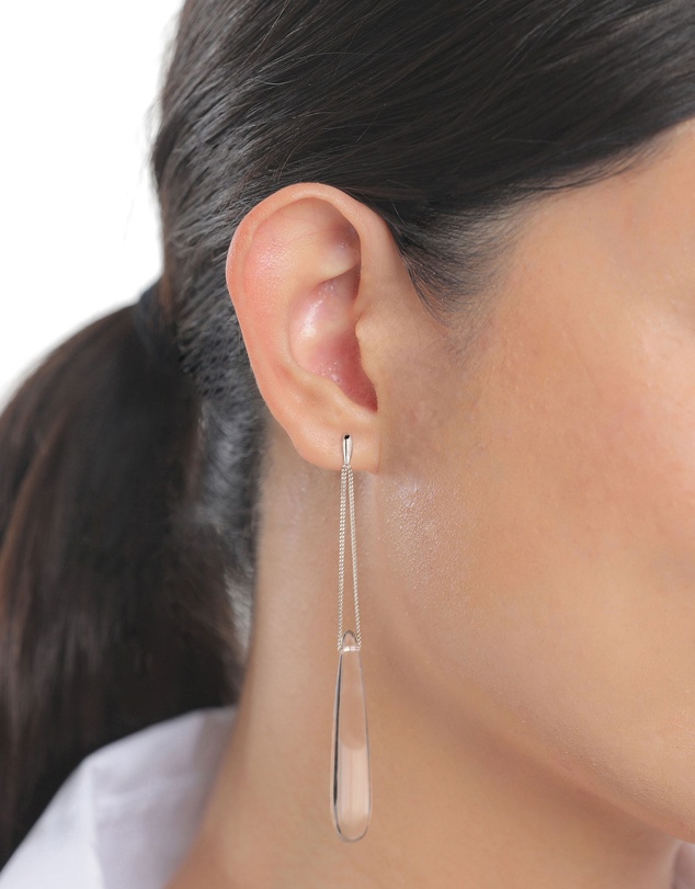 Elli Jewelry - Resin Drop Earrings in 925 Silver